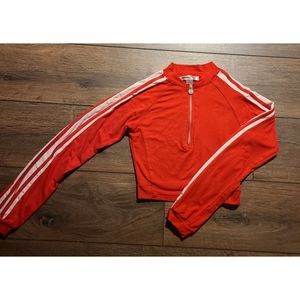 Red Crop Long Sleeve